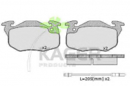 Комплект тормозных колодок KAGER 35-0133