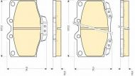 Комплект тормозных колодок GIRLING 6111339