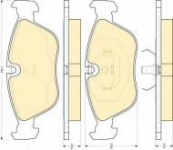 Комплект тормозных колодок GIRLING 6111592
