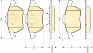 Комплект тормозных колодок GIRLING 6112002