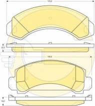 Комплект тормозных колодок GIRLING 6112429