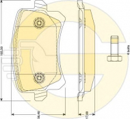 Комплект тормозных колодок GIRLING 6117631