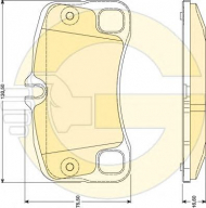 Комплект тормозных колодок GIRLING 6117929