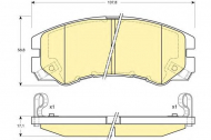Комплект тормозных колодок GIRLING 6131629
