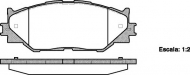 Комплект тормозных колодок KAWE 1201 00
