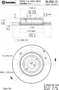 Тормозной диск BRECO BS 8920