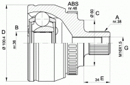 Шарнирный комплект OPEN PARTS CVJ5516.10