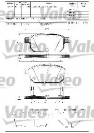 Комплект тормозных колодок VALEO 601285