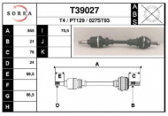 Вал EAI T39027