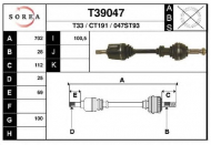 Вал EAI T39047
