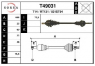 Вал EAI T49031