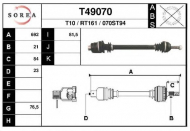 Вал EAI T49070