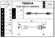 Вал EAI T98024A