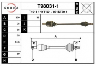 Вал EAI T98031-1