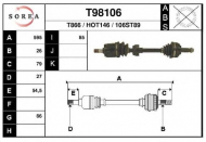 Вал EAI T98106