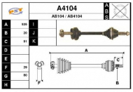 Вал SNRA A4104