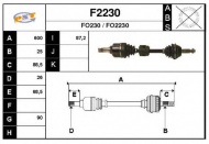 Вал SNRA F2230