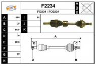 Вал SNRA F2234