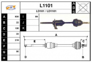 Вал SNRA L1101