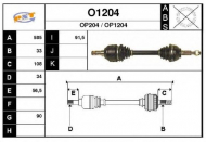 Вал SNRA O1204