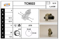 Стартер SNRA TC9022