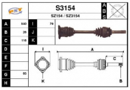 Вал SNRA S3154