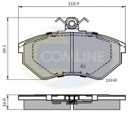 Комплект тормозных колодок COMLINE CBP0152
