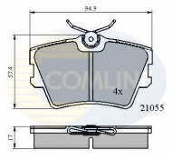 Комплект тормозных колодок COMLINE CBP0272