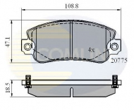 Комплект тормозных колодок COMLINE CBP4129