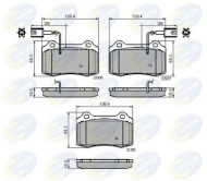Комплект тормозных колодок COMLINE CBP11758