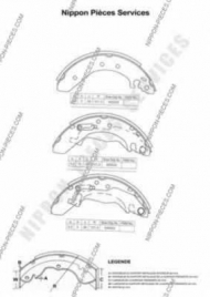 Тормозные колодки NPS H350A15