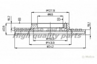 Тормозной диск ASHUKI 0990-1050
