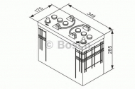 Аккумулятор BOSCH 0 092 T30 400