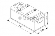 Аккумулятор BOSCH 0 092 T30 450