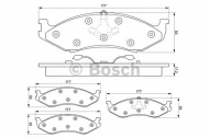 Комплект тормозных колодок BOSCH 0 986 424 284