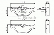 Комплект тормозных колодок BOSCH 0 986 424 484