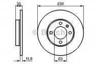 Тормозной диск BOSCH 0 986 478 011