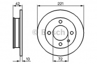 Тормозной диск BOSCH 0 986 478 068