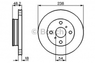Тормозной диск BOSCH 0 986 478 385