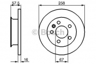 Тормозной диск BOSCH 0 986 478 544