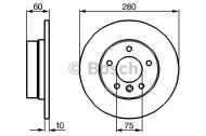 Тормозной диск BOSCH 0 986 478 561