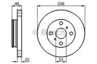 Тормозной диск BOSCH 0 986 478 857