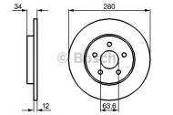 Тормозной диск BOSCH 0 986 479 068