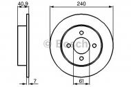 Тормозной диск BOSCH 0 986 479 104