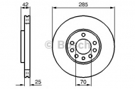 Тормозной диск BOSCH 0 986 479 107
