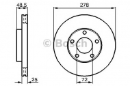 Тормозной диск BOSCH 0 986 479 179
