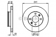 Тормозной диск BOSCH 0 986 479 206