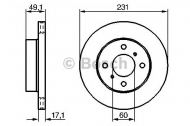 Тормозной диск BOSCH 0 986 479 241