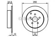 Тормозной диск BOSCH 0 986 479 242