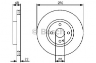 Тормозной диск BOSCH 0 986 479 472